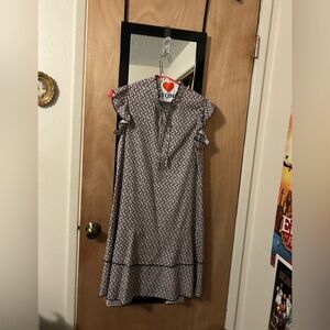 Stylish Dress in Black and White